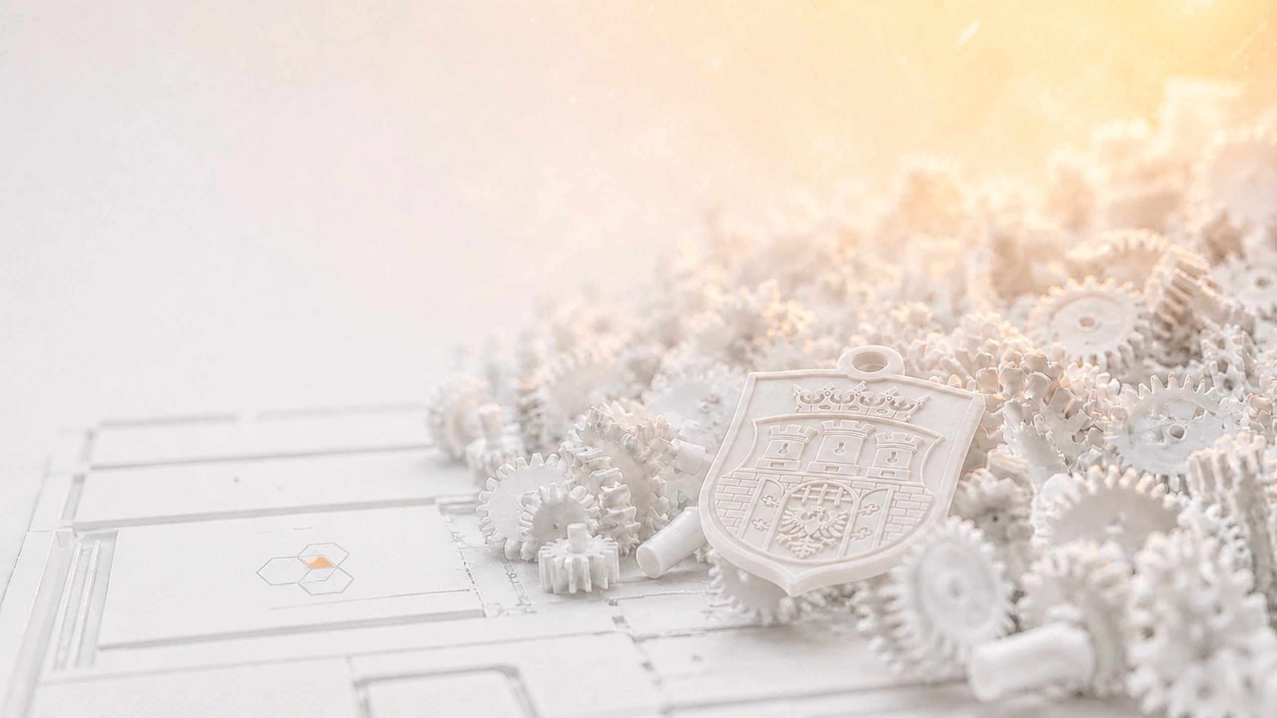 P3DRC Druk 3D Kraków — slider WHITE P3DRC